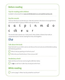 Pack It!: My Letters and Sounds Phase Two Phonics Reader Notes & Guidance Image