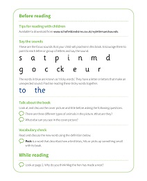 Peck, Peck Peck: My Letters and Sounds Phase Two Phonics Reader Notes & Guidance Image