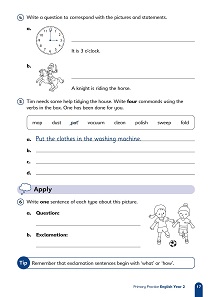 Primary Practice English Year 2 Question Book, Ages 6-7 Inner Page Image
