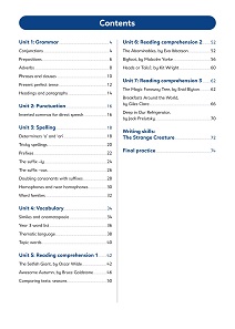 Primary Practice English Year 3 Question Book, Ages 7-8 Contents Image