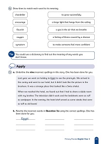 Primary Practice English Year 3 Question Book, Ages 7-8 Inner Page Image