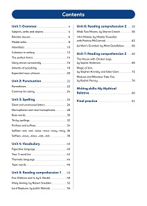 Primary Practice English Year 5 Question Book, Ages 9-10 Contents Image
