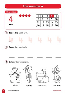 Primary Practice Maths Reception Question Book, Ages 4-5 Inner Page Image