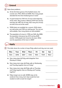 Primary Practice Maths Year 4 Question Book, Ages 8-9 Inner Page Image