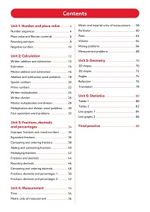 Primary Practice Maths Year 5 Question Book, Ages 9-10 Contents Image