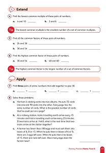 Primary Practice Maths Year 6 Question Book, Ages 10-11 Inner Page Image