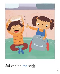 Rap, Tip, Tap: My Letters and Sounds Phase Two Phonics Reader Inner Page Image