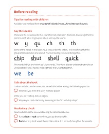 Rush, Rush, Rush!: My Letters and Sounds Phase Three Phonics Reader Notes & Guidance Image
