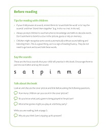 Sam: My Letters and Sounds Phase Two Phonics Reader Notes & Guidance Image