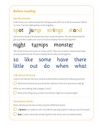 Spook Night!: My Letters and Sounds Phase Four Phonics Reader Notes & Guidance Image