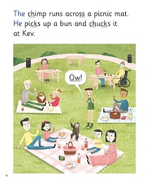 Stop That Chimp!: My Letters and Sounds Phase Four Phonics Reader Inner Page Image