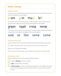 Thank you, Green Man!: My Letters and Sounds Phase Four Phonics Reader Notes & Guidance Image