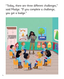 The Badge: My Letters and Sounds Phase Five Phonics Reader Inner Page Image