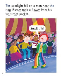 The Clown: My Letters and Sounds Phase Four Phonics Reader Inner Page Image