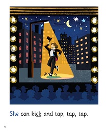 The Jazzman and His Dog: My Letters and Sounds Phase Three Phonics Reader Inner Page Image