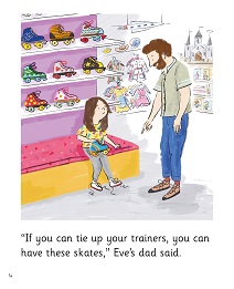 The Light-up Skates: My Letters and Sounds Phase Five Phonics Reader Inner Page Image