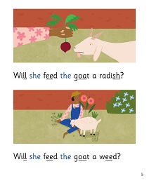 The Pet Goat: My Letters and Sounds Phase Three Phonics Reader Inner Page Image