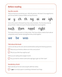The Right Gap: My Letters and Sounds Phase Three Phonics Reader Notes & Guidance Image