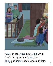 The Thunderstorm: My Letters and Sounds Phase Four Phonics Reader Inner Page Image