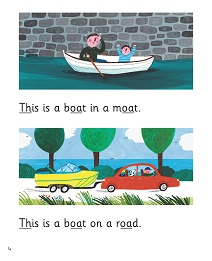 This Boat: My Letters and Sounds Phase Three Phonics Reader Inner Page Image