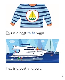 This Boat: My Letters and Sounds Phase Three Phonics Reader Inner Page Image