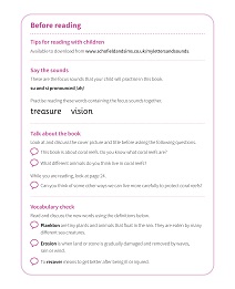 Treasures Under the Sea: My Letters and Sounds Phase Five Phonics Reader Notes & Guidance Image