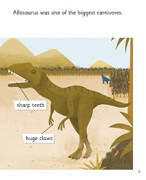 When Dinosaurs Walked: My Letters and Sounds Phase Five Phonics Reader Inner Page Image