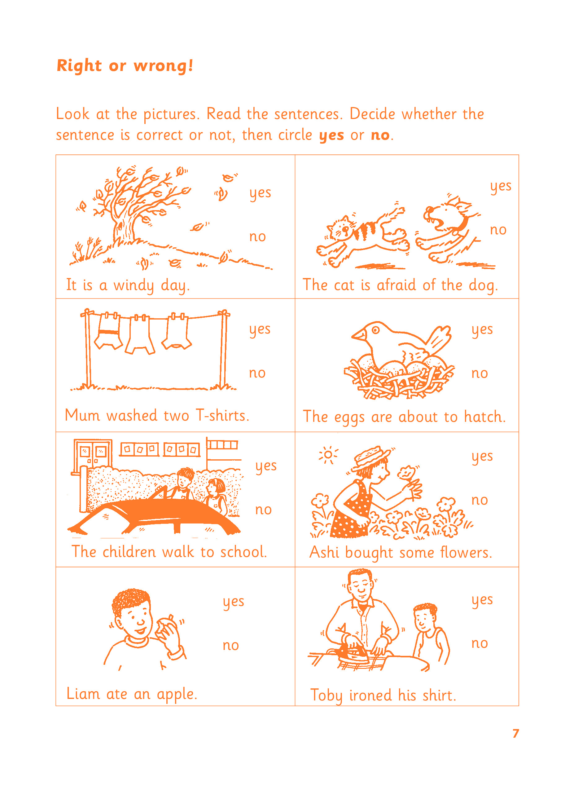 Early Comprehension Book 2 Inner Page Image