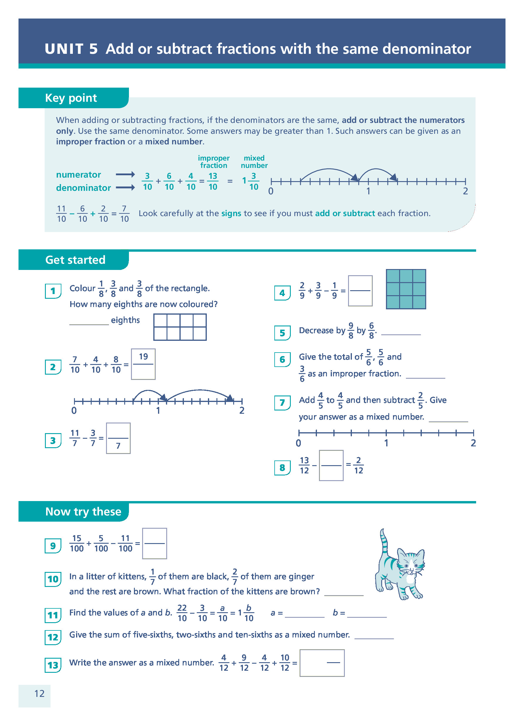 Fractions, Decimals and Percentages Book 5 (Year 5) Inner Page Image