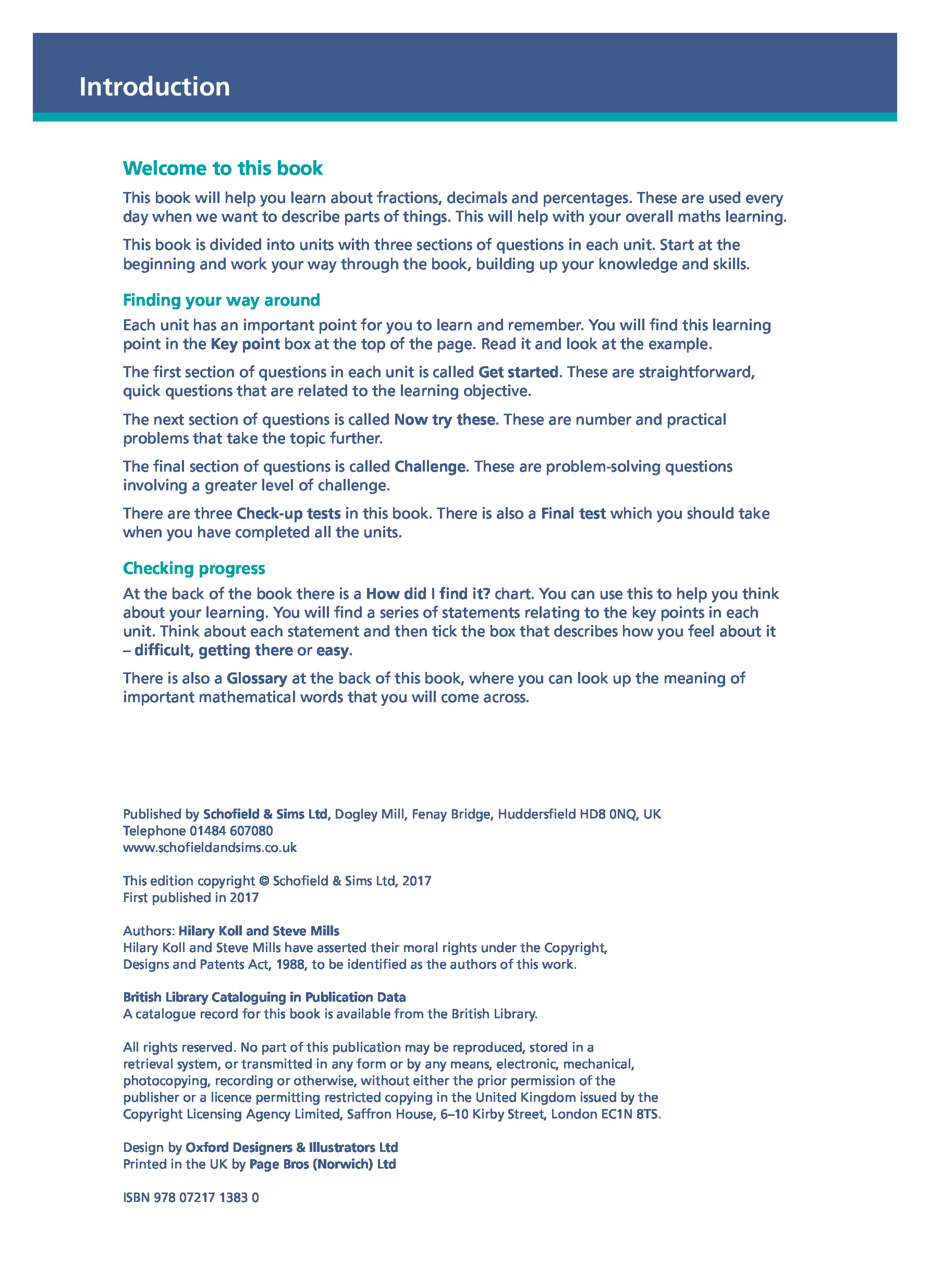 Fractions, Decimals and Percentages Book 5 (Year 5) Inner Page Image