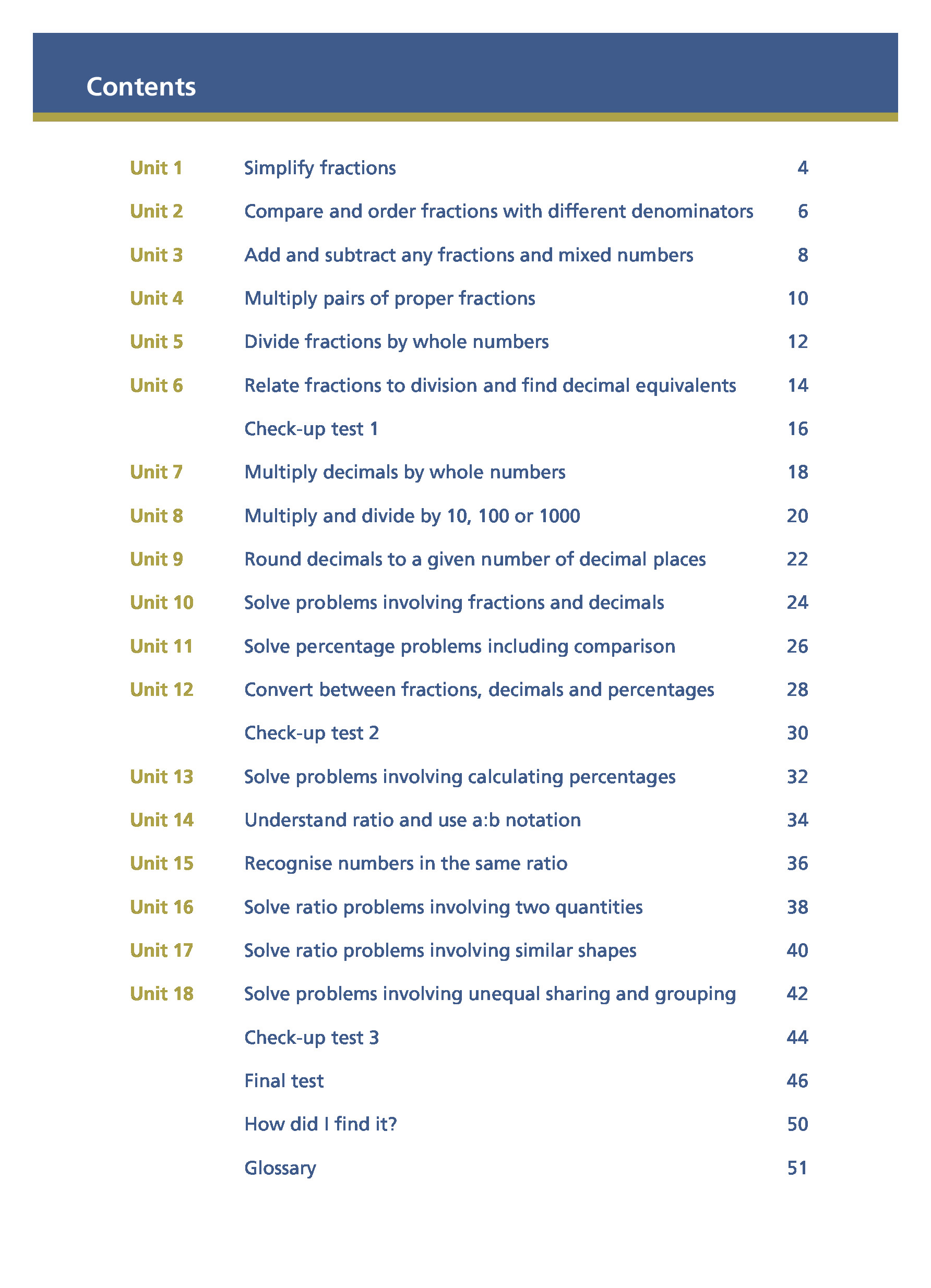 Fractions, Decimals and Percentages Book 6 (Year 6) Inner Page Image