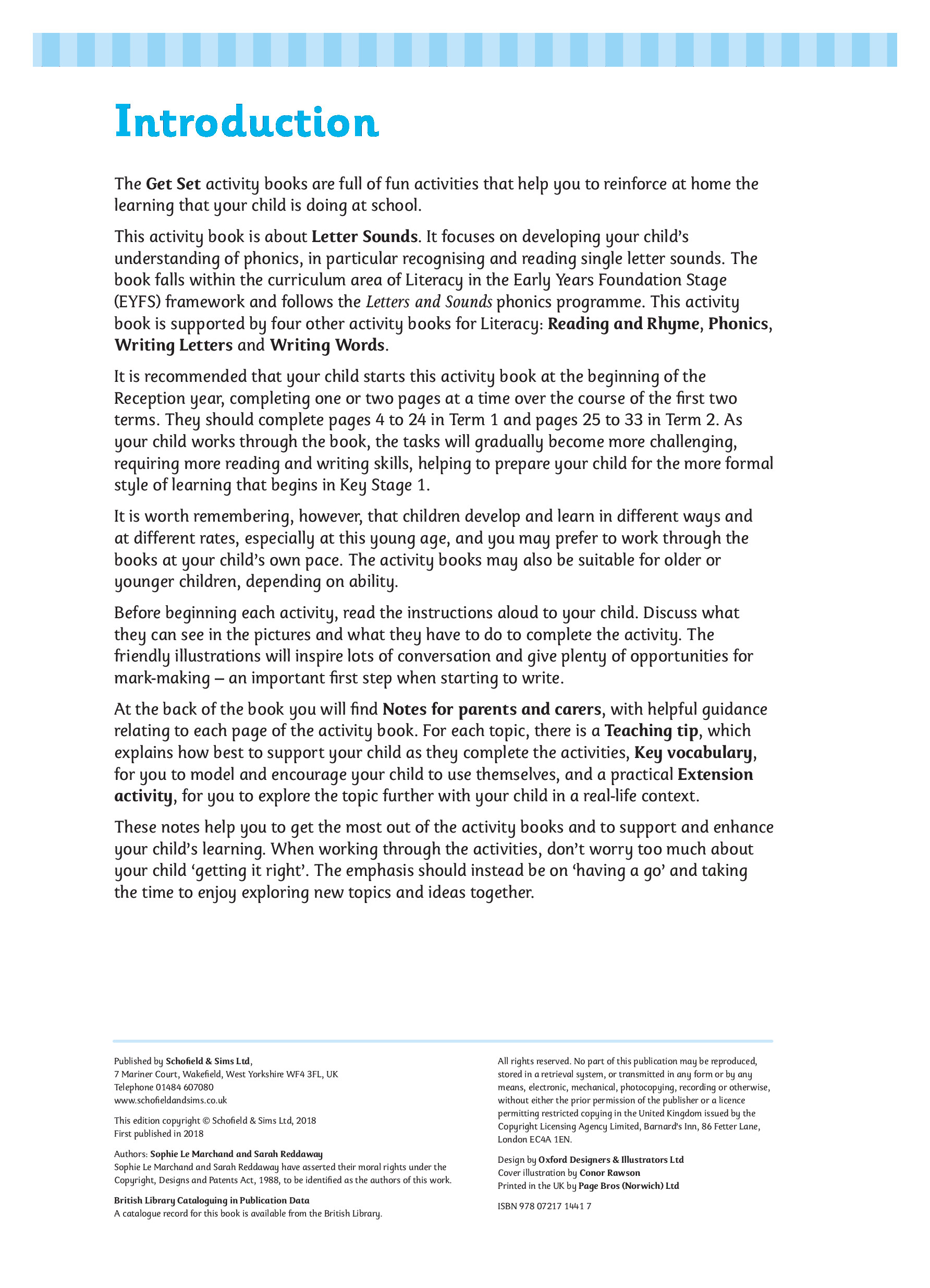 Get Set Literacy Letter Sounds: Reception, Ages 4-5 Inner Page Image