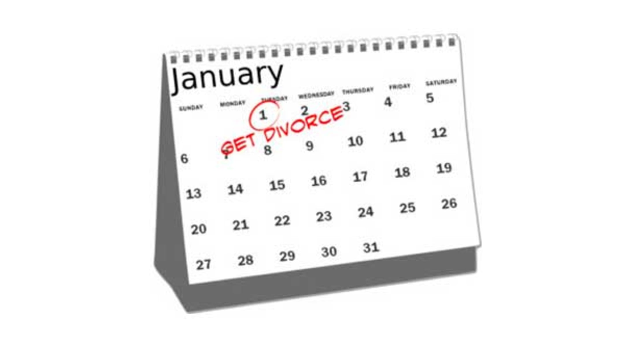 why january is known as divorce month