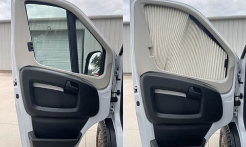 Left Door Window Blinds