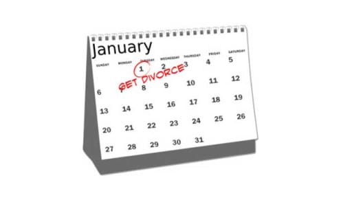 why january is known as divorce month