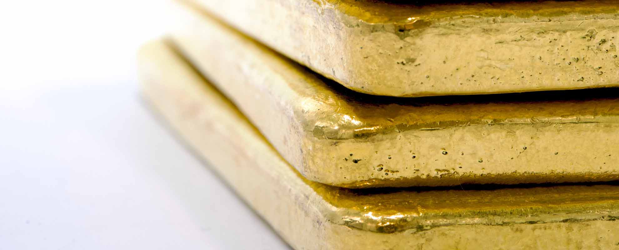 A stacked pile of 1kg gold bars