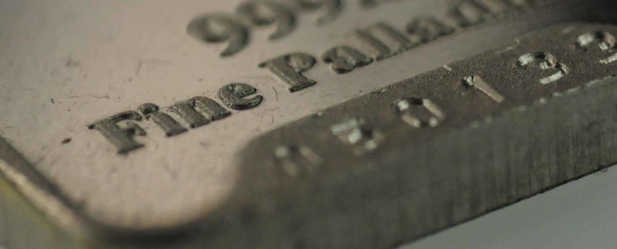A bar of 999 palladium
