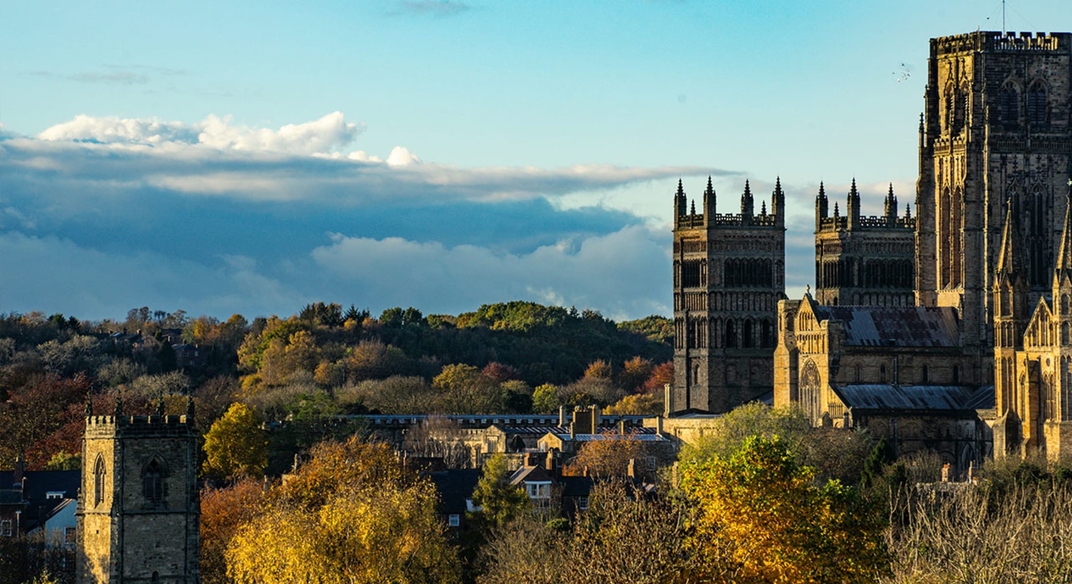 View of the Durham Cathedral in Durham