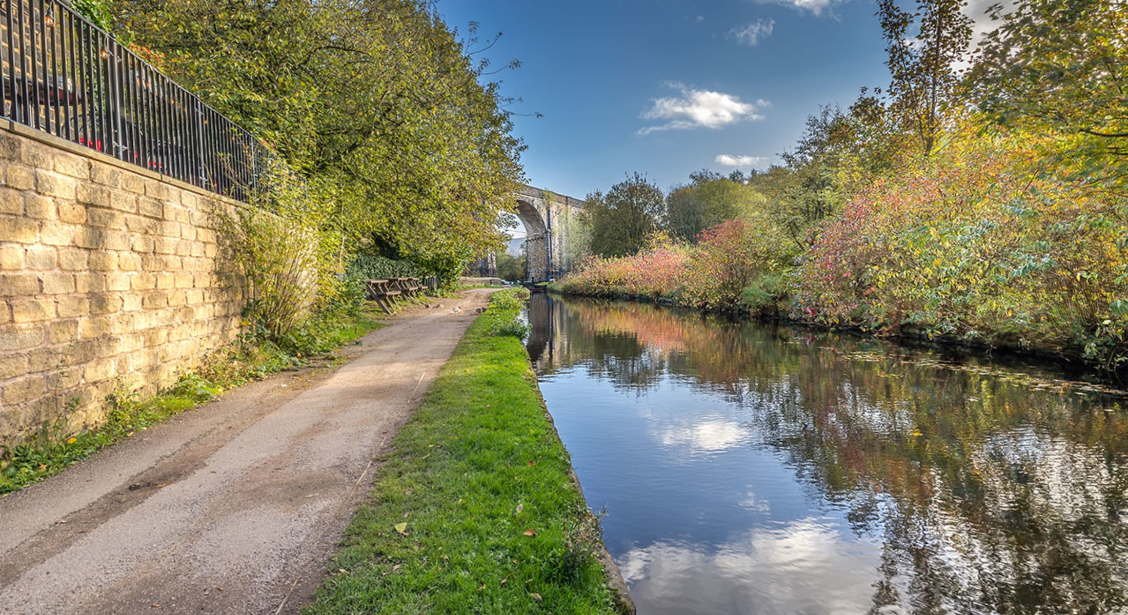 The Saddleworth Viaduct in Huddersfield