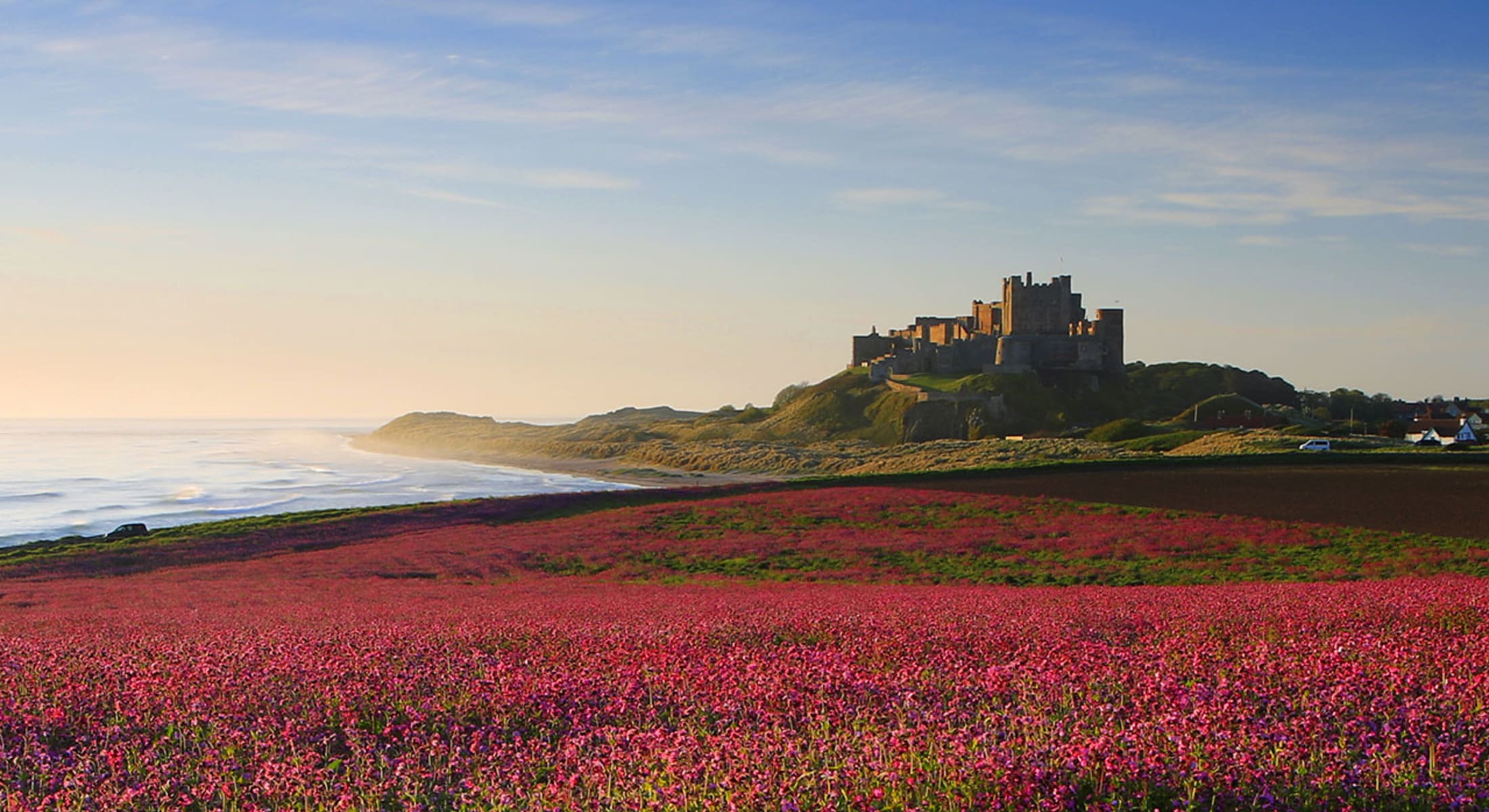 Bambrough Castle in Northumberland