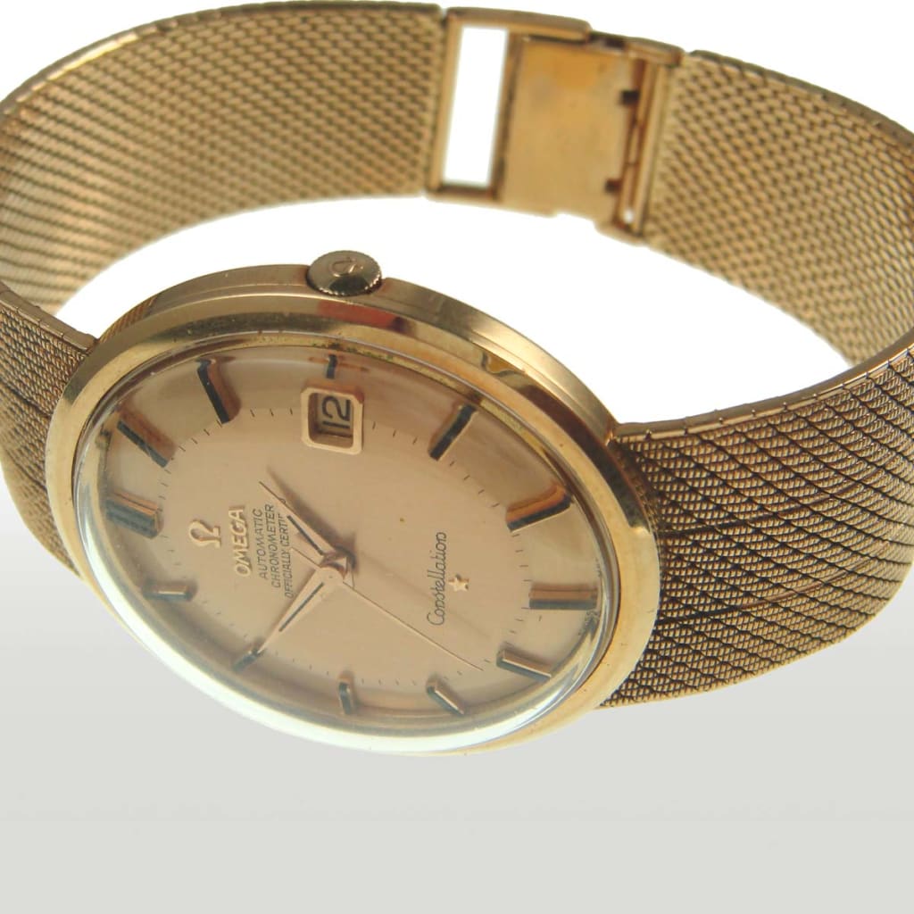 An 18ct gold Omega Constellation DeVille watch