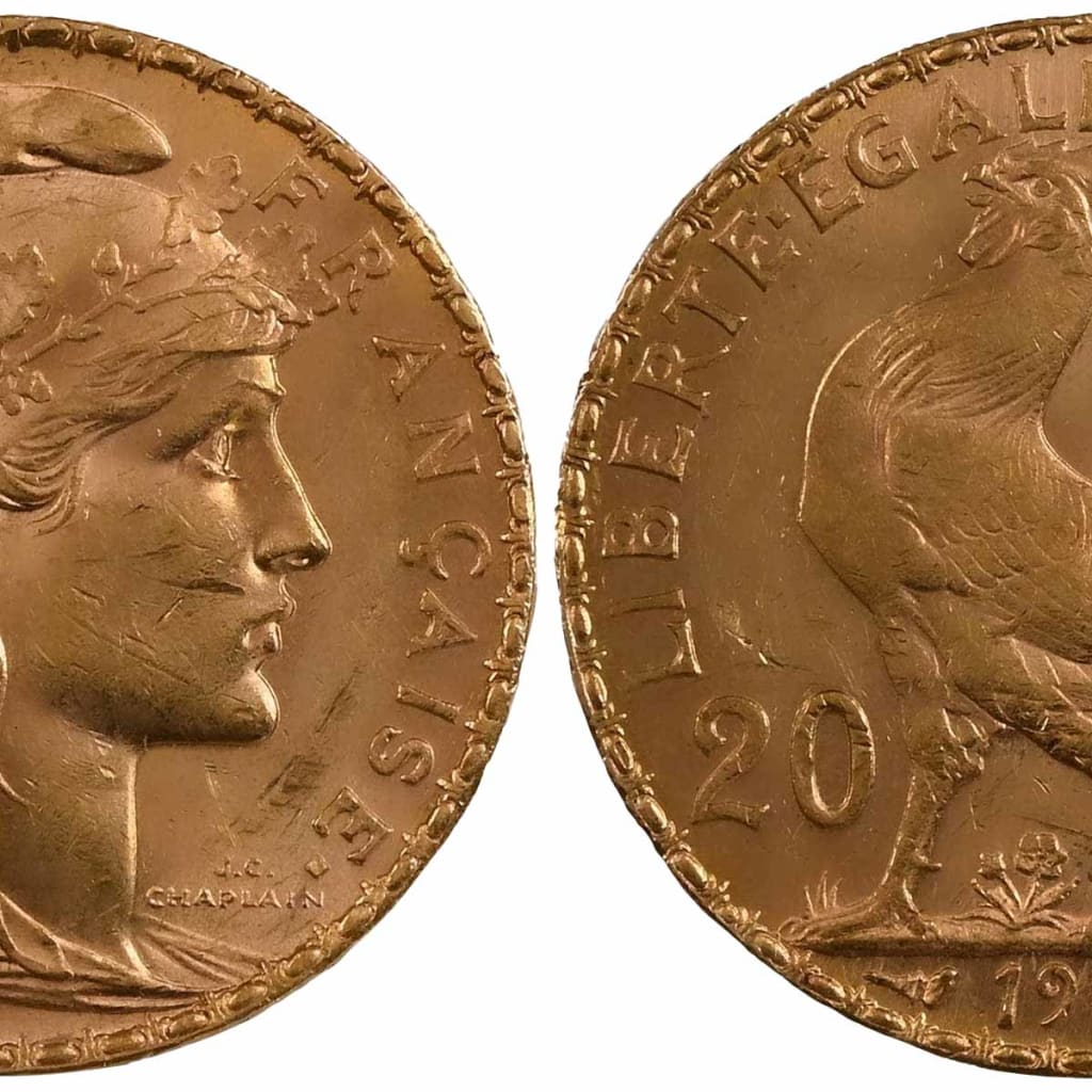 French Franc Gold Coins