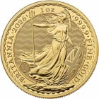 Reverse side of the 2026 gold Britannia