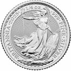 Reverse side of the 2025 quarter ounce silver Britannia