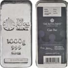 1kg silver cast bar from The Royal Mint
