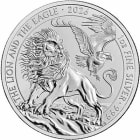 Revese side of the 2026 British Lion and American Eagle 1oz Silver Bullion Coin