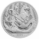 Reverse side of the 2024 George & Dragon 1oz silver