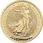 Reverse side of the 2027 1oz gold bullion Britannia from The Royal Mint