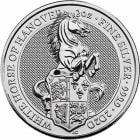 Reverse side of the 2020 White Horse of Hanover 2oz silver coin