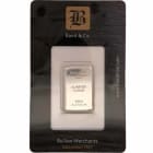 1/4 ounce bar of platinum bullion